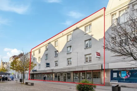 Ansicht Fußgängerzone - Haus kaufen in Herford - Vielfältig nutzbar! Ihr Wohn- und Geschäftshaus im Herzen von Herford!