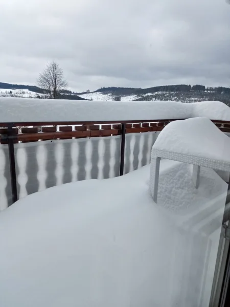 3010084u Südterasse Schnee vom 1.April