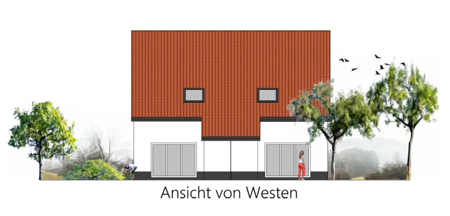 Ansicht von Westen