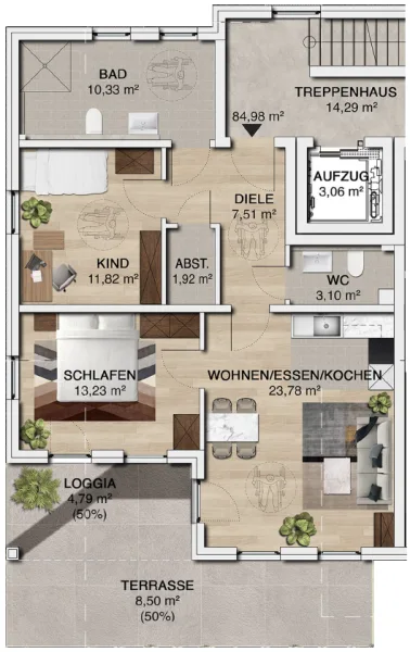 Wohnungsgrundriss