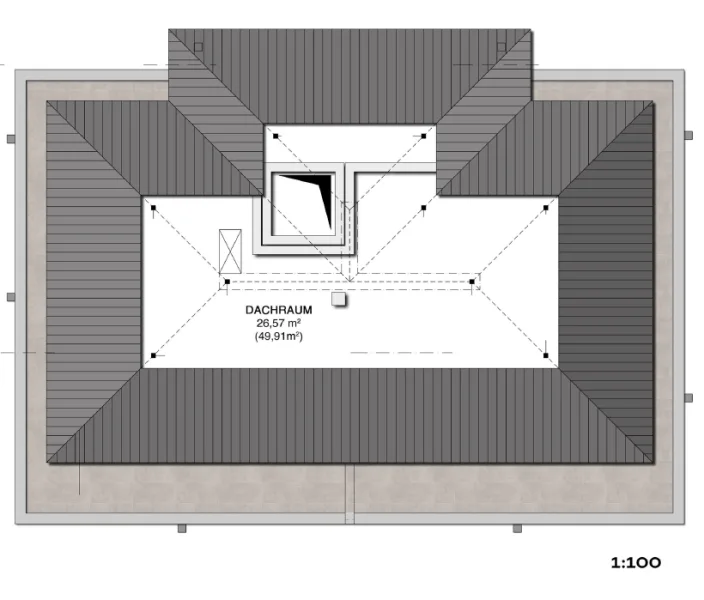 Grundriss Spitzboden