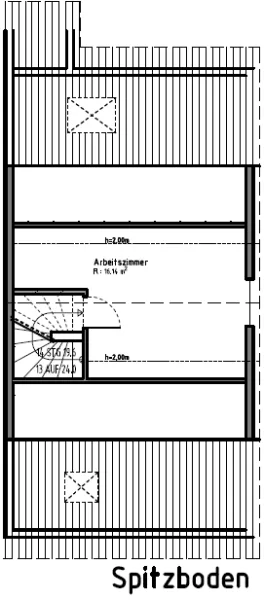 Grundriss Spitzboden-rechts