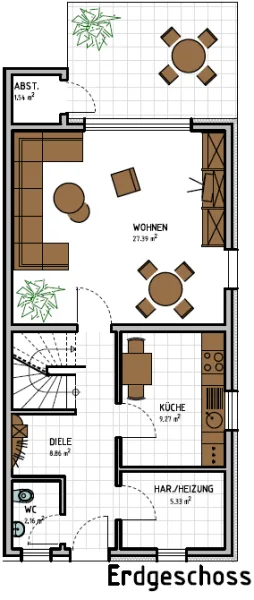 Grundriss Erdgeschoss-rechts