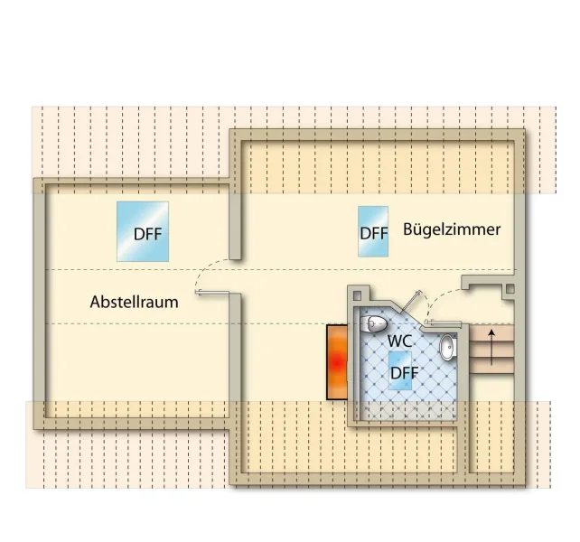 Dachgeschoss - Platz für Ihre Ideen !