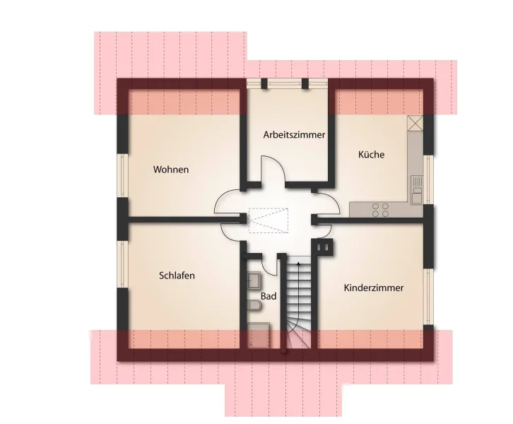 Dachgeschoss Variante - Platz für Ihre Ideen