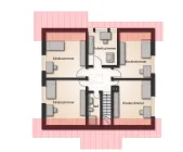 Dachgeschossaufteilung - ohne separate Wohnung