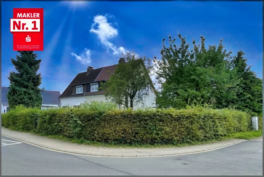 Straßenansicht - Haus kaufen in Soest - Ruhiges Wohnen mit Blick ins Grüne