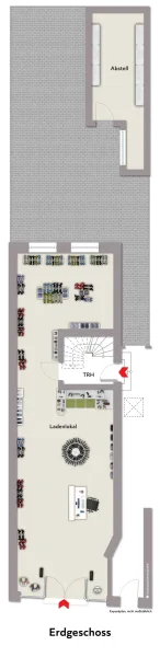 Grundriss EG mit Beispielmöblierung