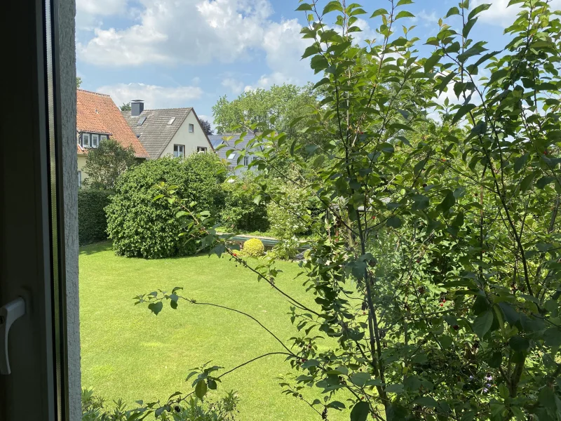 Blick in den Garten aus dem Küchenfenster / EG