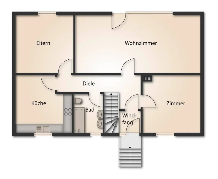 Erdgeschoss - Platz für Ihre Ideen