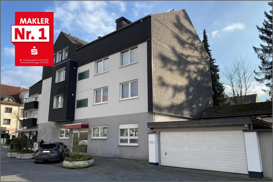 Straßenansicht - Haus kaufen in Lippstadt - 8 nachgefragte Wohnungen mit rd. 552 m² Wfl. im Zentrum von Lippstadt