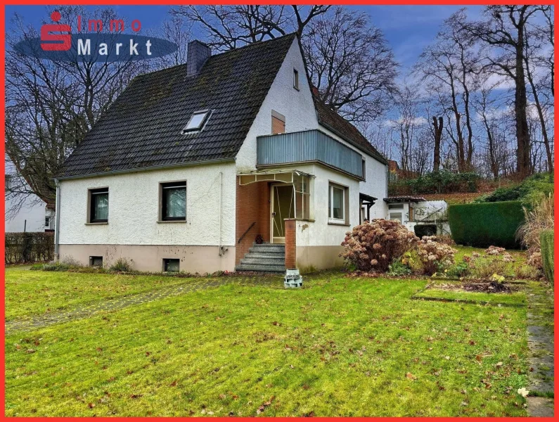 Hausansicht - Haus kaufen in Minden -  Wohnen am Wasserstraßenkreuz