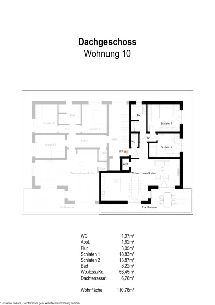 Grundriss Wohnung 10