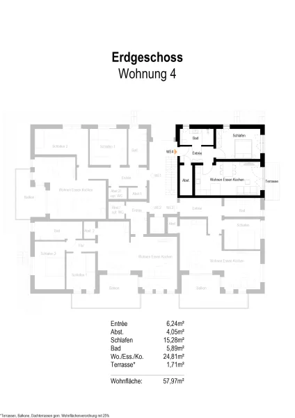 Grundriss Wohnung 4