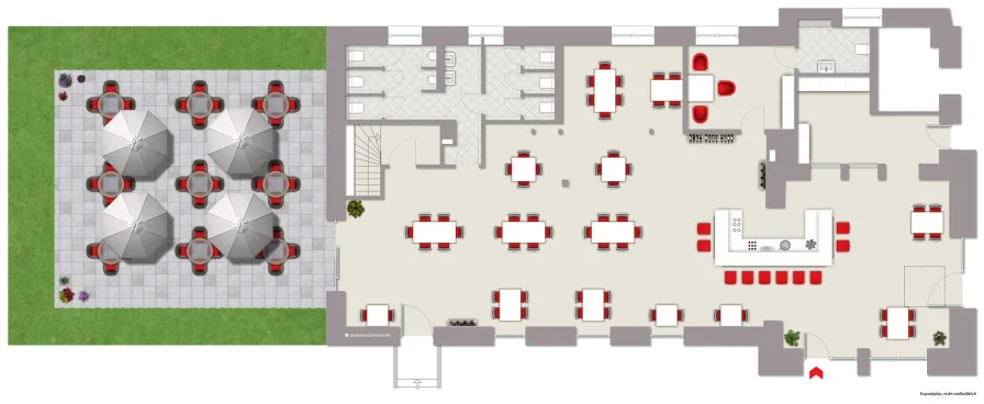  - Gastgewerbe/Hotel mieten in Schwelm - Seltene Gelegenheit: Moderne Gewerbeeinheit im Herzen von Schwelm - Ein Geschäftslokal im Bahnhof