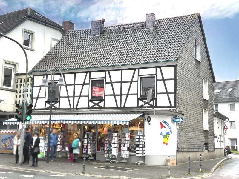 Außenansicht - Haus kaufen in Sprockhövel - Historisches Wohn- und Geschäftshaus mit Potenzial im Herzen von Niedersprockhövel