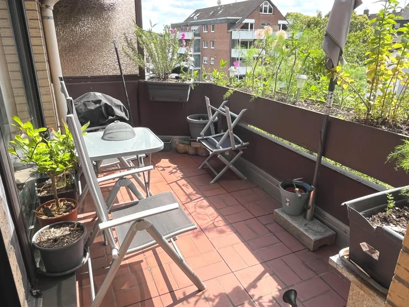 Der sonnige Balkon