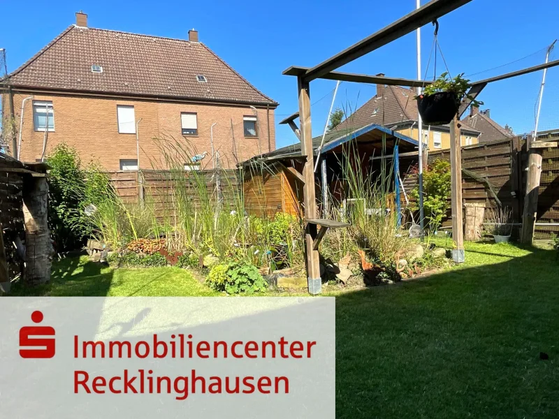 Garten - Haus kaufen in Oer-Erkenschwick - Klein, aber fein, mit zwei Gärten!  Gemütliches Zechenhaus in Oer-Erkenschwick!