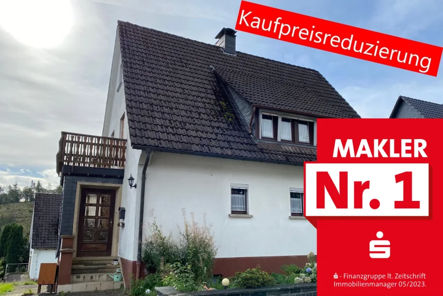 Kaufpreisreduzierung - Haus kaufen in Erndtebrück - Ein- / Zweifamilienhaus in ruhiger Lage!