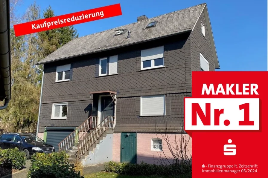 Kaufpreisreduzierung - Haus kaufen in Bad Laasphe - ++ RESERVIERT ++Saniert! Vermietetes Dreifamilienhaus in zentraler Lage von Bad Laasphe-Fischelbach