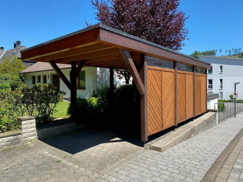 Ansicht des Carports