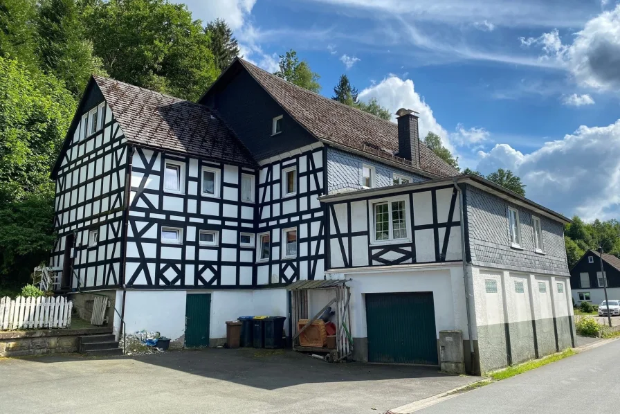 Straßenansicht mit Garage