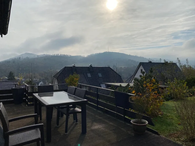 Terrasse mit Blick über Bad Laasphe