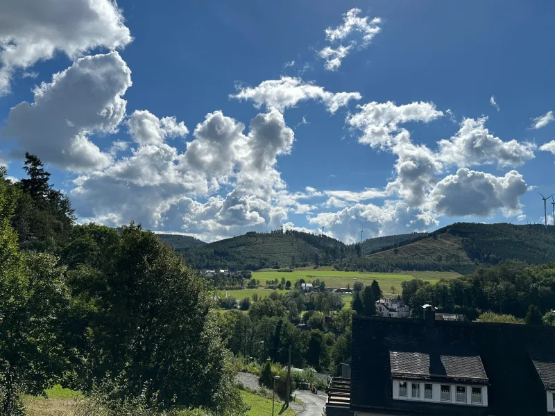 Blick vom Balkon