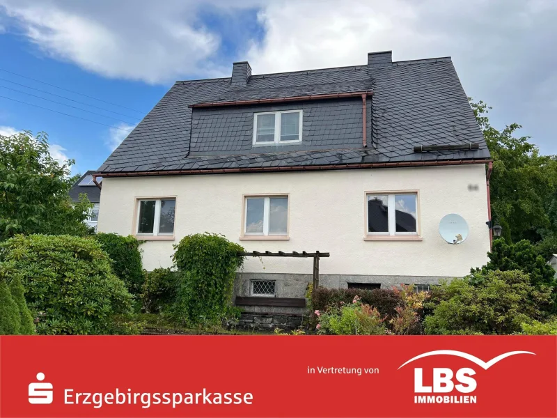 Ansicht Süd - Haus kaufen in Lauter-Bernsbach - Zwei Generationen unter einem Dach
