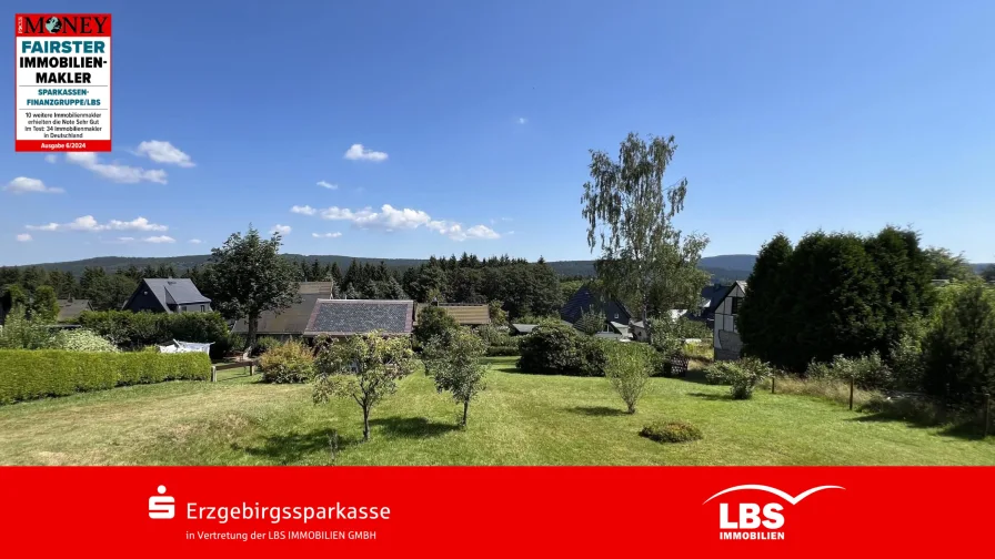 Blick von West  - Grundstück kaufen in Johanngeorgenstadt - In ruhiger Lage mit unverbauter Aussicht