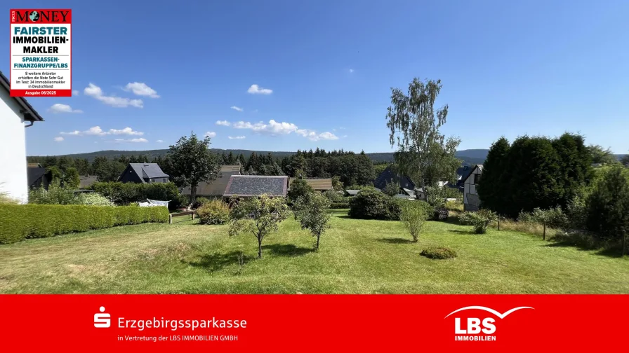 Blick von West  - Grundstück kaufen in Johanngeorgenstadt - In ruhiger Lage mit unverbauter Aussicht