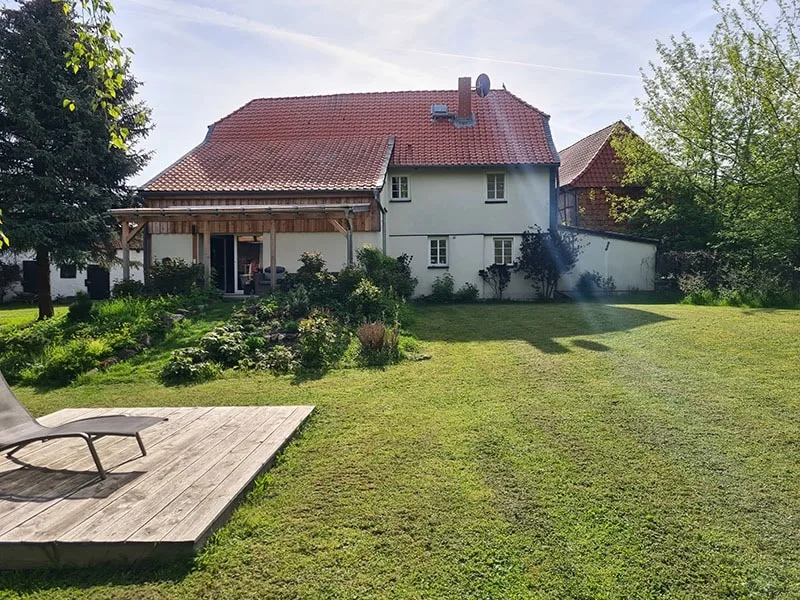 Rückseite Hausansicht - Haus kaufen in Eilenstedt - Ihr Traumhaus mit Charakter