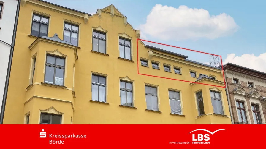 Straßenansicht - Wohnung kaufen in Magdeburg - Eigentumswohnung im Herzen von Magdeburg!