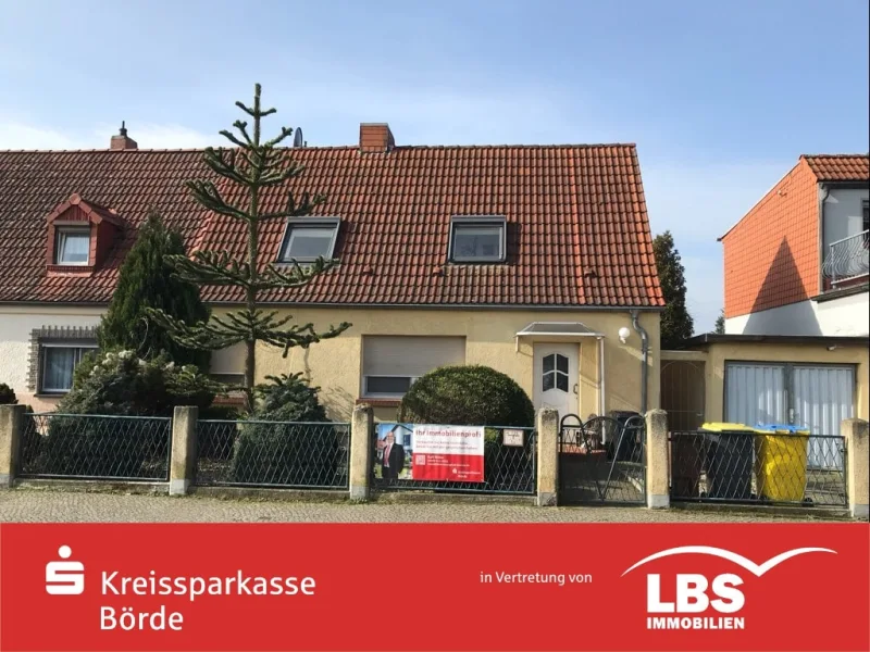 Vorderansicht - Haus kaufen in Magdeburg - Gemütliches Heim in Magdeburg