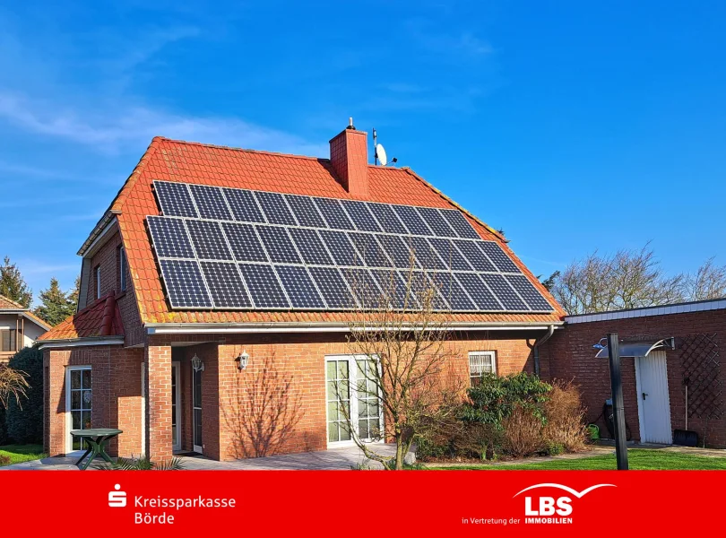 Ansicht von der Gartenseite - Haus kaufen in Wolmirstedt - Ein Traumhaus am Waldrand