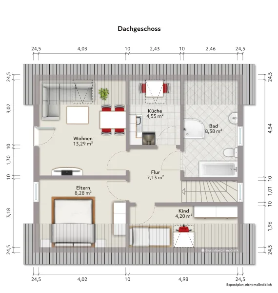 Grundriss Obergeschoss