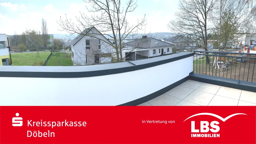 Ausblick Dachterrasse OG - Haus mieten in Döbeln - Miete - Exklusive DHH mit Dachterrasse