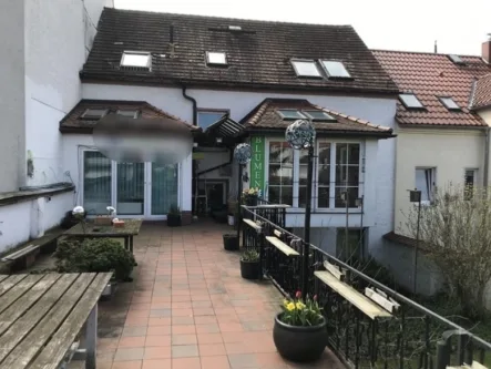 Terrasse WE OG - Haus kaufen in Roßwein - Reihenhaus mit Wintergarten u. Garage