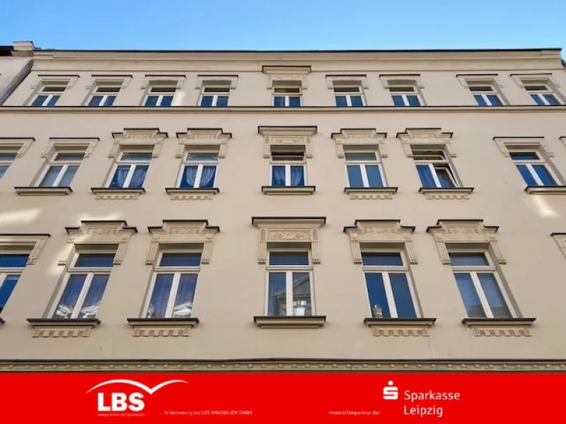 Fassade - Wohnung kaufen in Leipzig - Kapitalanlage in gepflegtem Wohnumfeld