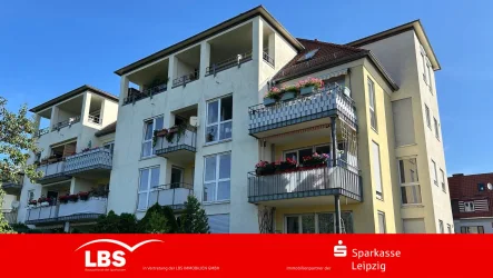 Rückansicht - Wohnung kaufen in Leipzig - Zwei-Zimmer ETW mit Balkon!