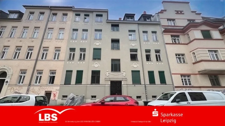 Straßenansicht - Wohnung kaufen in Leipzig - Kapitalanlage in ruhiger Lage!