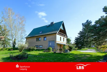 Hausansicht - Haus kaufen in Großpösna - Freistehendes Haus mit Weitblick 