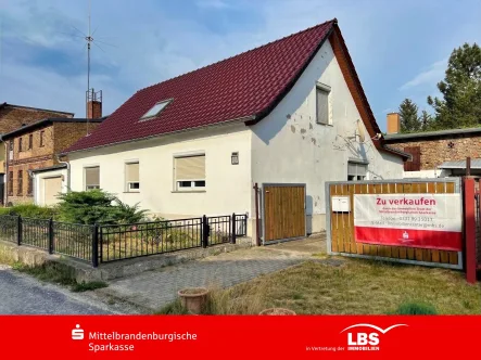 Einfahrt zum Hof - Haus kaufen in Kloster Lehnin - Handwerkerobjekt im Dornröschenschlaf