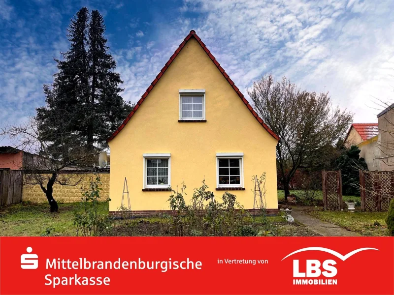 Außenansicht - Haus kaufen in Treuenbrietzen - Kleines Einfamilienhaus mit viel Potenzial