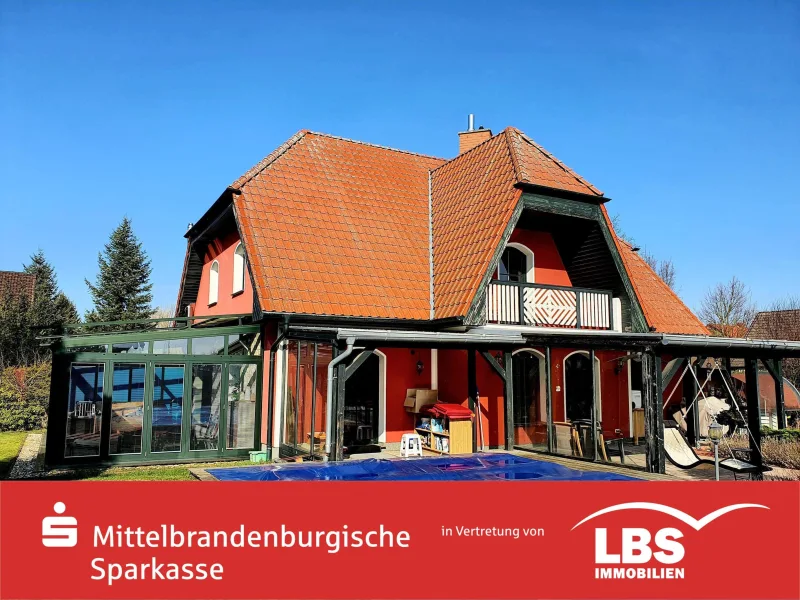 Rückansicht - Haus kaufen in Bad Belzig - Wohnen wo andere Urlaub machen!