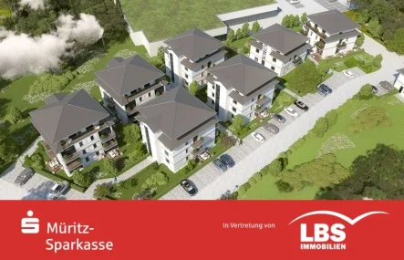 Ansicht Hafenquartier - Wohnung kaufen in Röbel - Exklusive Stadtvillen an der Müritz