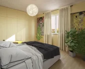 Unverbindliche Innenvisualisierung Schlafzimmer