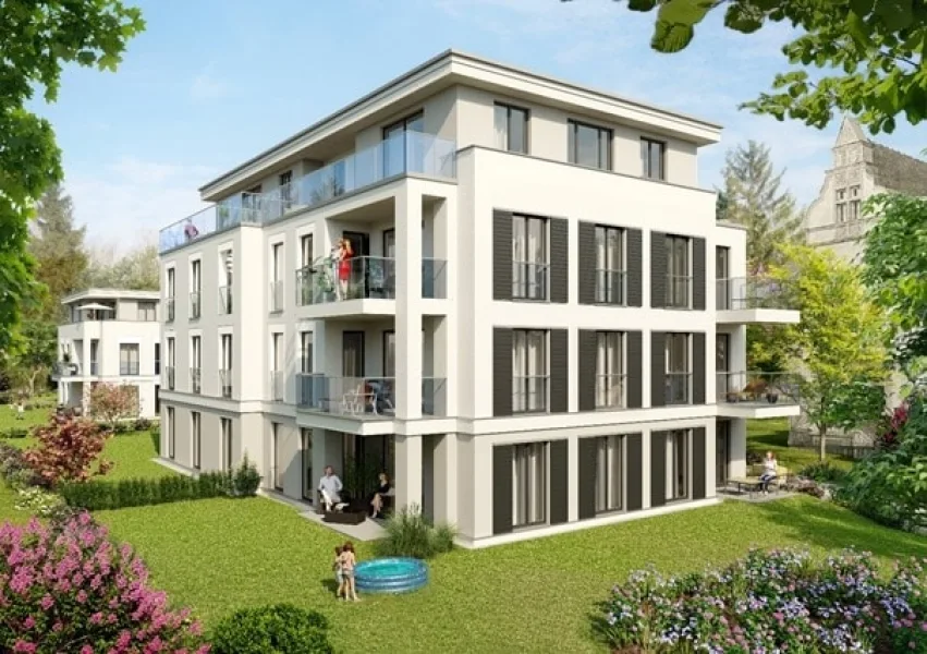 Visualisierung Ansicht - Wohnung kaufen in Dresden - Anspruchsvolles Wohnen in Dresden Kleinzschachwitz