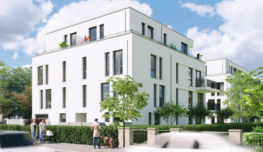 Außenvisualisierung - Wohnung kaufen in Dresden - Moderne 4-Zimmer-Eigentumswohnung