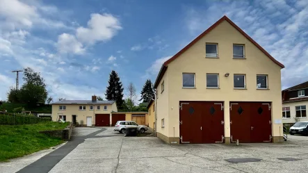 Vorderansicht Ensable - Haus kaufen in Hohnstein - Vollsaniertes Wohn- und Geschäftshausensemble 